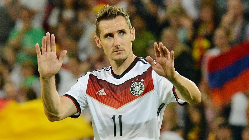 Những cầu thủ ghi bàn nhiều nhất World Cup gọi tên Miroslav Klose với 16 bàn